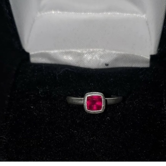 Jewelry - Sterling Silver Ruby Ring 4.5